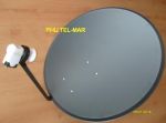Czasza antena 85 cm + konwerter twin - czasza85grafittwin.jpg