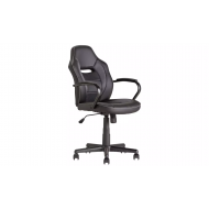 Fotel gamingowy Argos Home ze sztucznej skóry ze średnim oparciem - czarny 8734 - gaming_chair_-_black_6088734__1.jpg