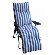 LEŻAK ŁÓŻKO TURYSTYCZNE SKŁADANE WYŚCIELANY 0154 - krzeslo_home_metal_sun_lounger_chair_with_cushion_blue6510154.jpg