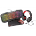 Trust GXT 788RW Zestaw do gier 4 w 1  KLAWIATURA MYSZ SŁUCHAWKI